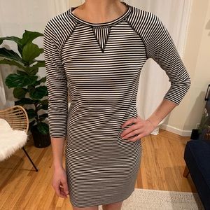 Black and White Striped Dress